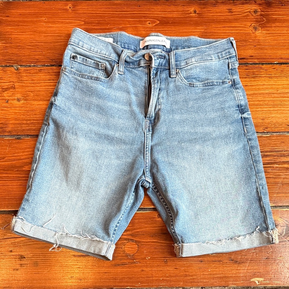 Calvin Klein Light Blue Denim Shorts